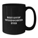 Funny Woodworker Gifts from Men for Best Effin' Woodworker Ever Lover Black Coffee Mug Unique Christmas Unique Gifts - Additional