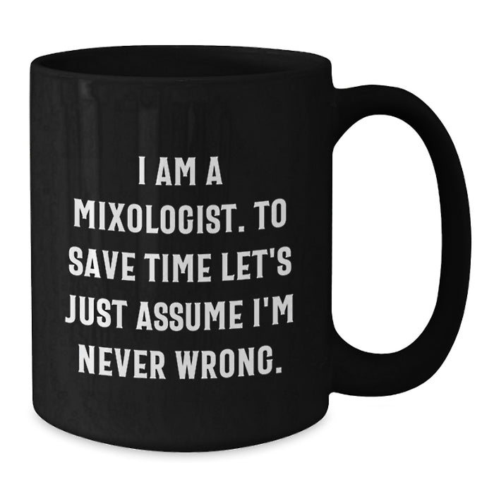 Funny Mixologist Gifts from Men, Unique Black Coffee Mugs for Dad, Father's Day Unique Gifts for Him - Additional