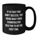 Funny Quote Chiropractor Gifts from Men for Father's Day Unique Black Coffee Mug - Additional