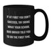 Funny School Bus Driver Christmas Unique Gifts from Friends Black Coffee Mug - If At First You Don't Succeed Try Doing What Your School Bus Driver Told You To Do The First Time - Additional