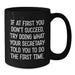 Funny Graduation Unique Gifts from Men to Secretary Woman Friends - Black Coffee Mug - If You Don't Succeed Try Doing What Your Secretary Told You - Funny Humor Black Ceramic Mug - Additional