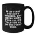Funny Teller Birthday Unique Gifts from Men to Friends, Black Coffee Mug for Teller Enthusiasts, Inspirational Quote - Additional