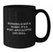 Funny Running Gifts for Friends, Men, and Women - Black Coffee Mug, Perfect for Post-apocalyptic Life Skill Lovers, Christmas Unique Gifts - Additional