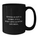 Funny Sewing Gifts for Women Friends Coworkers Black Coffee Mugs with Quote 'Sewing Is Not A Hobby. It's A Post-apocalyptic Life Skill.' - Great Graduation Unique Gifts from Family to Family - Additional