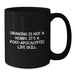 Funny Drawing Gifts from Friends for Graduation Unique Black Coffee Mugs, 'Drawing Is Not A Hobby. It's A Post-apocalyptic Life Skill.', Perfect for Drawing Enthusiasts - Additional