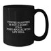 Funny Coffee Roasting Gifts from Friends and Family for Graduation with Coffee Roasting Is Not A Hobby, Black Coffee Mug, 11oz or 15oz - Additional