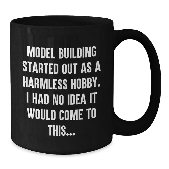 Funny Model Building Memories Graduation Gifts for Men from Friends - Black Coffee Mug - Additional