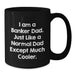 Cool Banker Dad Black Coffee Mug, Funny Quote Gifts from Men to Banker Friends for Birthday - Additional