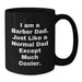 Funny Barber Gifts from Dad, Black Coffee Mug for Men, Graduation Unique Gifts to Barber with Quote 'I Am A Barber Dad. Just Like A Normal Dad Except Much Cooler.' - Additional
