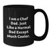 Funny Chef Dad Black Coffee Mug Gifts for Chef Dad Men Birthday Unique - Additional