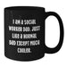 Funny Social Worker Dad Gifts, Unique Graduation Unique Gifts for Social Worker, Black Coffee Mug, Quote: 'I Am A Social Worker Dad. Just Like A Normal Dad Except Much Cooler.' - Additional