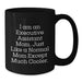 Funny Executive Assistant Gifts from Friends for Men Executive Assistant Moms Graduation Unique Gifts Black Coffee Mug - Additional