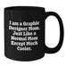Funny Quote Black Coffee Mug for Graphic Designer Mom, Unique Gifts from Mom to Graphic Designer, Perfect Graduation Gifts for Graphic Designer Friends and Family - Additional