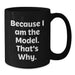 Funny Model Gifts, Black Coffee Mugs for Model Enthusiasts, Valentine's Unique Gifts from Friends and Family - Additional
