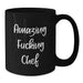 Funny Chef Gifts from Friends for Graduation - Amazing F--king Chef Black Coffee Mug, 11oz or 15oz, Microwave and Dishwasher Safe - Additional