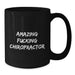 Gifts from Friends and Family for the Amazing Chiropractor, Funny Quote Black Coffee Mug, Unique Christmas Unique Gifts for Men Women - Additional