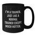 Funny Trainer Gifts from Friends for Trainer - I'm A Trainer. Just Like A Normal Trainer Except Much Hotter. Black Coffee Mug for Birthday - Additional