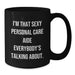 Funny Personal Care Aide Gifts, I'm That Sexy Personal Care Aide Everybody's Talking About, Black Coffee Mug for Graduation Unique Gifts from Friends - Additional