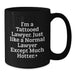 Funny Lawyer Gifts from Friends, Unique Black Coffee Mug for Lawyer Men, 'I'm A Tattooed Lawyer' Graduation Unique Gifts - Additional