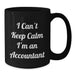 Funny Accountant Gifts for Men, Unique Black Coffee Mug for Christmas, 'I Can't Keep Calm I'm An Accountant' Quote from Friends and Family - Additional