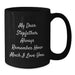 Funny Stepfather Quotes Gifts for Him, Black Coffee Mug, 'My Dear Stepfather, Always Remember How Much I Love You.' Christmas Unique Gifts from Family - Additional