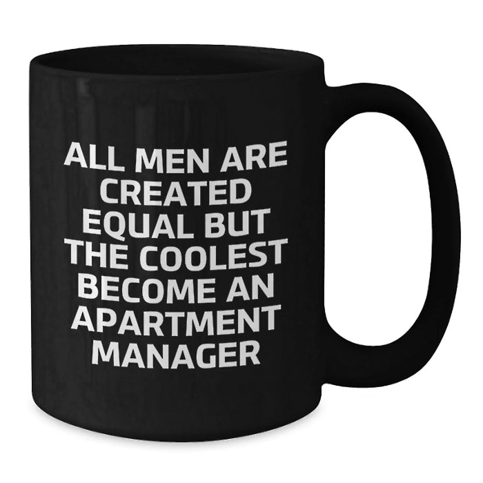 Gifts from Family, Funny Quote for Apartment Manager, Black Coffee Mug, Christmas Unique - Additional