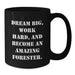 Funny Forester Quotes Black Coffee Mug Gifts for Forester Friends from Gifts for Men Birthday - Additional