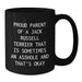 Funny Jack Russell Terrier Dog Black Coffee Mug Gifts from Friends, Family, or Coworkers for Birthday Unique Gifts - Additional
