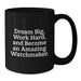 Funny Watchmaker Gifts for Him, Inspirational Black Coffee Mug from Friends, Christmas Unique Mug for Watchmaker Enthusiast - 'Dream Big, Work Hard, And Become An Amazing Watchmaker.' - Additional