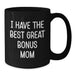Funny Bonus Mom Gifts for Christmas Unique Mugs from Men to Women - Additional