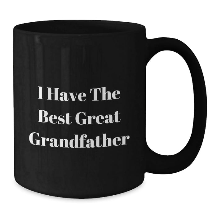 Funny Grandfather Quotes Black Coffee Mugs Gifts from Family for Grandfather's Birthday Unique - Additional
