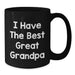 Funny Grandpa Gifts, Great Christmas Unique Presents for Men from Family, Best Great Grandpa Black Coffee Mug - Additional
