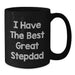 Funny Stepdad Gifts from Men, Funny Stepdad Black Coffee Mug, Great Stepdad Quote Christmas Unique Gifts - Additional