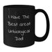 Funny Unbiological Dad Gifts from Men, Unique Christmas Unique Gifts for Unbiological Dad, Great Unbiological Dad Black Coffee Mug - Additional