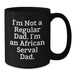 Funny African Serval Cat Black Coffee Mugs Gifts for Dad Graduation Unique - Additional