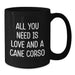 Funny Cane Corso Dog Lover Gifts from Men to Women Christmas Unique Presents for Pet Owners, All You Need Is Love And A Cane Corso Black Coffee Mug - Additional