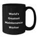 Funny World's Greatest Maintenance Worker Gifts from Friends for Men - Additional