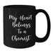 Funny Chemist Gifts from Friends, Christmas Unique Mugs for Men, Black Coffee Mug with 'My Heart Belongs To A Chemist' Quote, Ideal Gift for Chemist Lovers, Chemist - Additional
