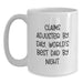 Claims Adjuster Gifts, Funny White Coffee Mug, Christmas Unique Gifts for Claims Adjuster By Day, World's Best Dad By Night. - Main