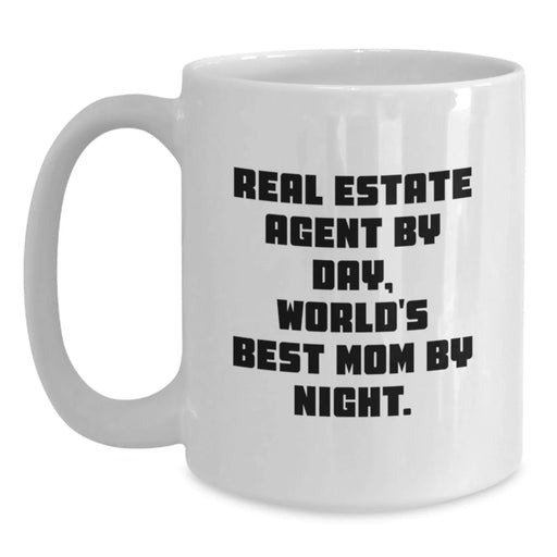 Funny Real Estate Agent Gifts for Men, Unique White Coffee Mugs from Mom, Christmas Unique Gifts - Main
