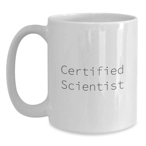 Funny Scientist Gifts from Friends for Men - White Coffee Mug for Scientist Lover on Christmas Unique Gifts - Main