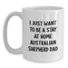 Funny Australian Shepherd Dog Gifts from Dad to Men, White Coffee Mug for Christmas Unique Presents - Main
