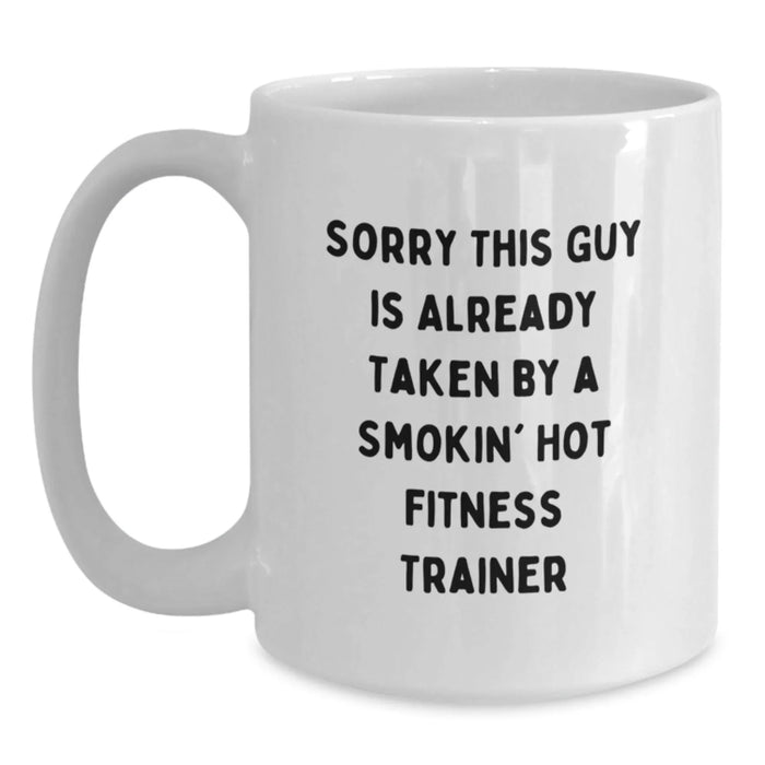 Funny Fitness Trainer Gifts from Friends White Coffee Mug for Birthday - Main