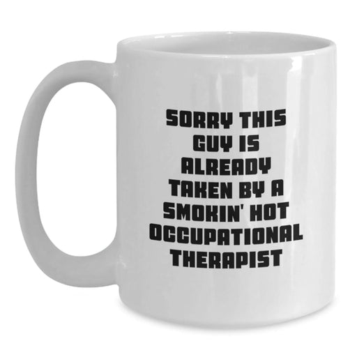 Funny Occupational Therapist White Coffee Mug Gifts from Friends to Men and Women on Christmas Unique - Main