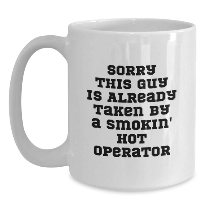 Funny Operator Gifts from Friends for Christmas Unique Operator White Coffee Mug - Main