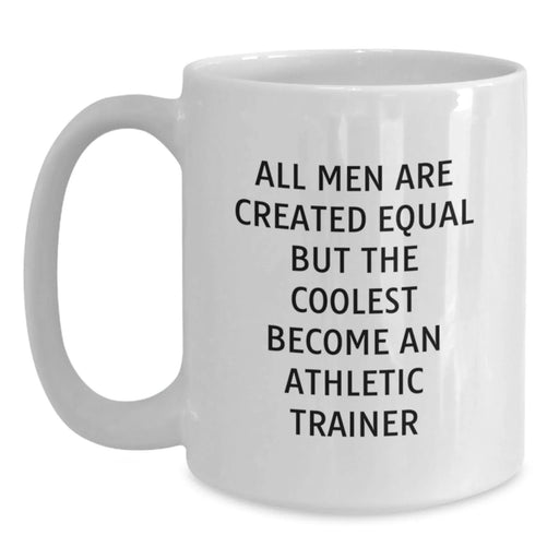 Funny Athletic Trainer Gifts from Men to Athletes, White Coffee Mug for Graduation Unique Gifts - Main