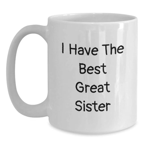 Christmas Unique Gifts for Sister, Funny Sister Quote White Coffee Mug, Sister Gifts from Women - Main