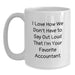 Funny Accountant Gifts for Her, White Coffee Mug, I Love How We Don't Have To Say Out Loud That I'm Your Favorite Accountant, Unique Christmas Unique Gifts from Friends - Main