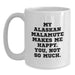 Funny Alaskan Malamute Dog Gifts for Birthday, White Coffee Mug from Friends, You'll Not Be the Center of Attention After Giving This - Main