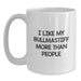 Bullmastiff Dog Lovers, I Like My Bullmastiff More Than People, Funny Gifts from Mom to Friends for Birthday, 11oz or 15oz White Coffee Mug - Main